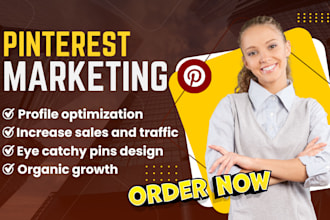 be your pinterest marketing manager, design SEO optimized pins and boards