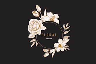 do floral, feminine and watercolor logo