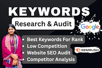 do website SEO keyword research and audit for local business google rank