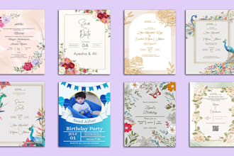 design decent customized invitation cards for any occasion