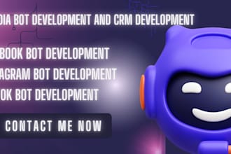 build social media bot with python and CRM development