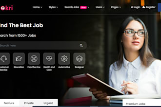 design recruitment website job board agency website healthcare website
