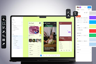 create a professional website UI UX design and figma design