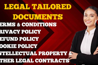 write legal contracts, agreements, nda, terms and conditions, privacy policy