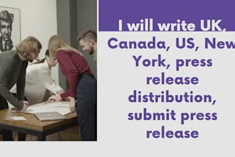 write UK press release, canada, US, new york, submit press release