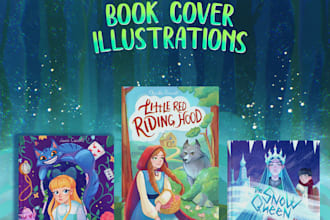 create children storybook illustrations and book covers
