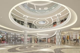 mold 3d shopping mall,retail store design,revit rendering,fuelstation,landscape