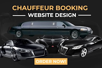 design chauffeur website taxi booking website limousine website