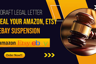 appeal your amazon, ebay, shopify, esty suspension
