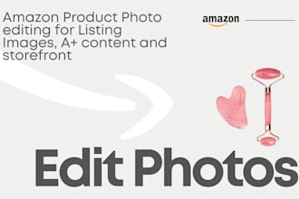 amazon product photo editing for listing image, a plus content ebc or storefront