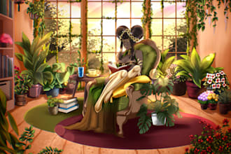 african american children story book illustration, children book illustration