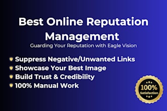 do online reputation management, ORM and reverse SEO to suppress negative links