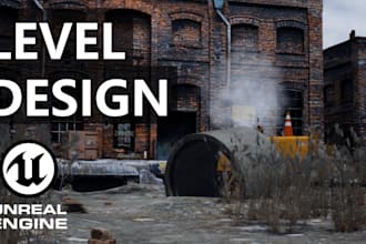 create 3d terrain level design in unreal engine 5