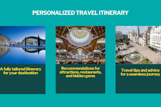 create your personalized travel itinerary