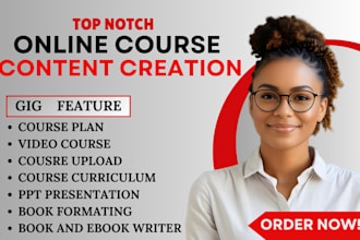 design powerpoint presentation for elearning, online training course and webinar