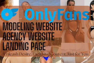 design onlyfans landing page, onlyfans modeling website, agency dating website