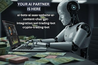 develop ai app, ai saas, ai websites and ai chat gpt integration sol trading bot