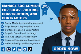 be your roofing, solar, construction leads, contractors social media manager