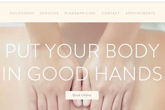 design meditation website yoga pilates piloxing gym health wellness website