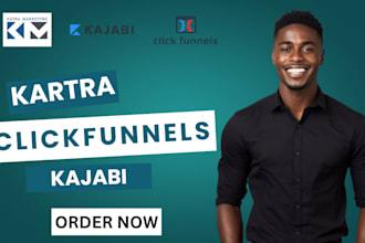 build sales funnel kartra kajabi click funnel landing page