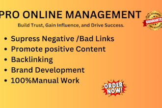 do online reputation management, ORM, services to suppress negative links