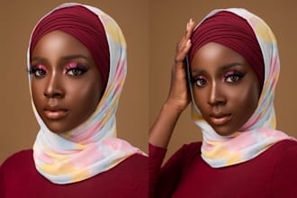edit high end skin beauty and portrait photo retouching