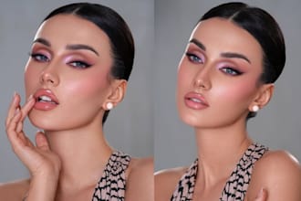 edit high end skin beauty and portrait photo retouching