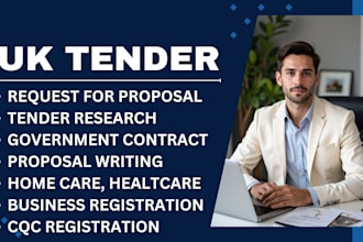 prepare write winning uk tender, healthcare tender, rfp, bid proposals, cqc
