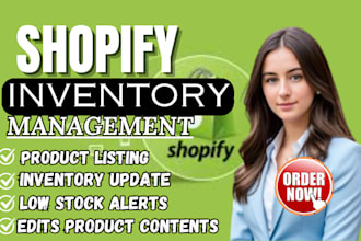 help to manage your shopify inventory or update shopify product quantity