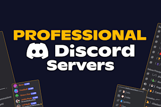 setup new and existing discord servers in 24h