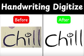 manually digitize your handwriting or sketches