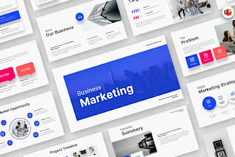 design business powerpoint presentation, google slide and investor pitch deck