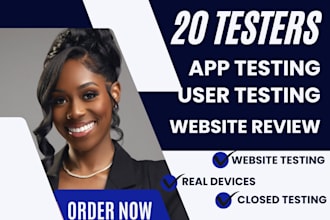 provide 12 to 20 game, app testers for google play console