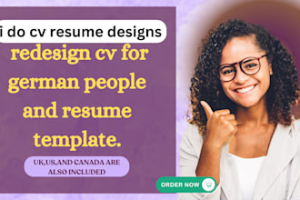 do cv resume designs, redesign cv for german people and resume template