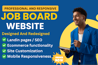 build job board website, recruitment website and staffing website