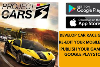 develop car race minecraft server quiz game and publish it on google play store