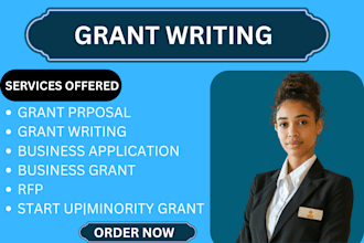 write grant proposal, grant research application, rfp, business plan