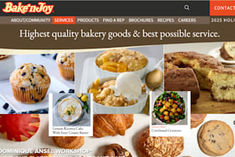 design bakery website food ordering cake website coffee shop restaurant website