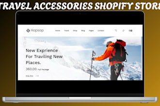 build luxury travel accessories shopify store luggage store travel product store