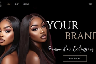 wix hair extension website, hair extension shopify store hair extension website