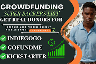 guarantee funding backers donors email leads and list for crowdfunding promotion