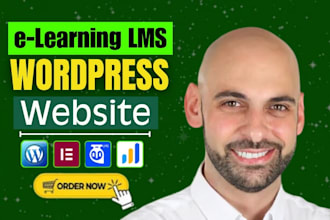 build wordpress lms, elearning website, or online course with learndash