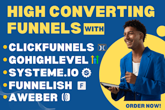 do funnelish systeme io aweber blog landing page sales funnels email automation