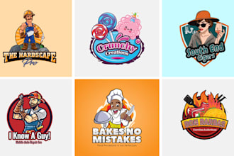 design mascot logo restaurant, food, ice cream, truck