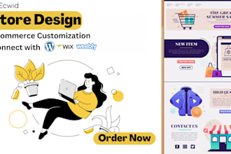 setup ecwid store, design ecwid site, big cartel store square online bigcommerce