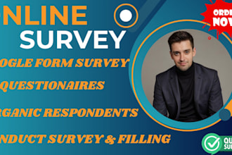 fill online survey via google forms, jotform, typeform, get 1000 USA respondents