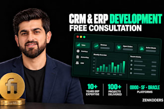 develop erp pos crm accounting odoo oracle salesforce software development