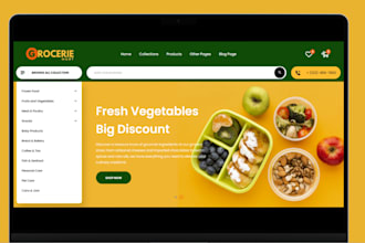 design grocery store grocery shopify store grocery website supermarket store