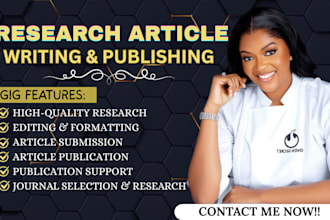 write and publish a research article in a q1 q2 indexed journal or paper format