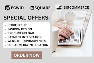 setup ecwid store, big cartel store square online bigcommerce, design ecwid site